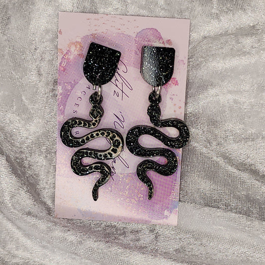 Snake #2 Dangle Earrings