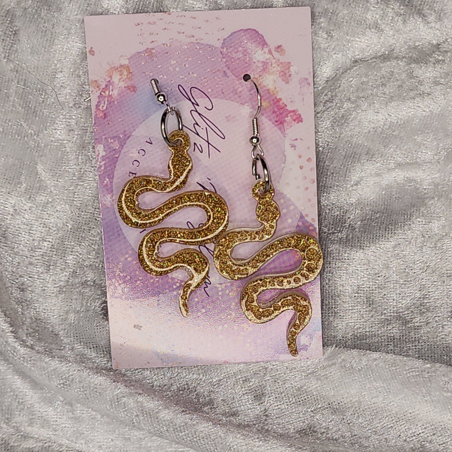 Snake #4 Dangle Earrings