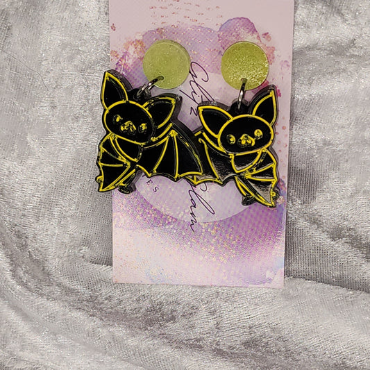 Cute Bat Dangle Earrings