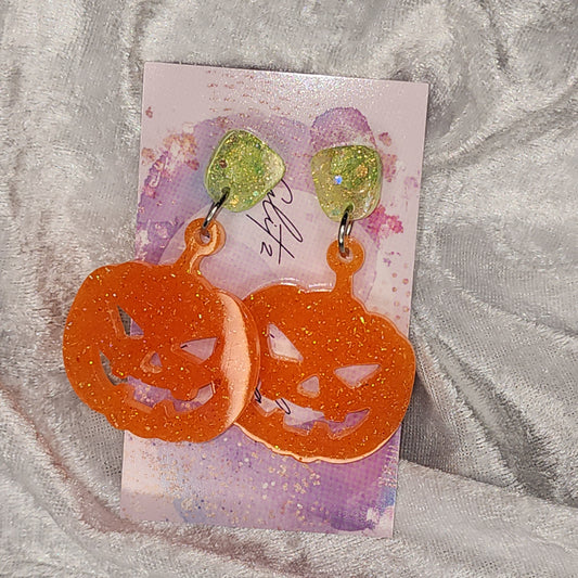 Pumpkin #12 Dangle Earrings