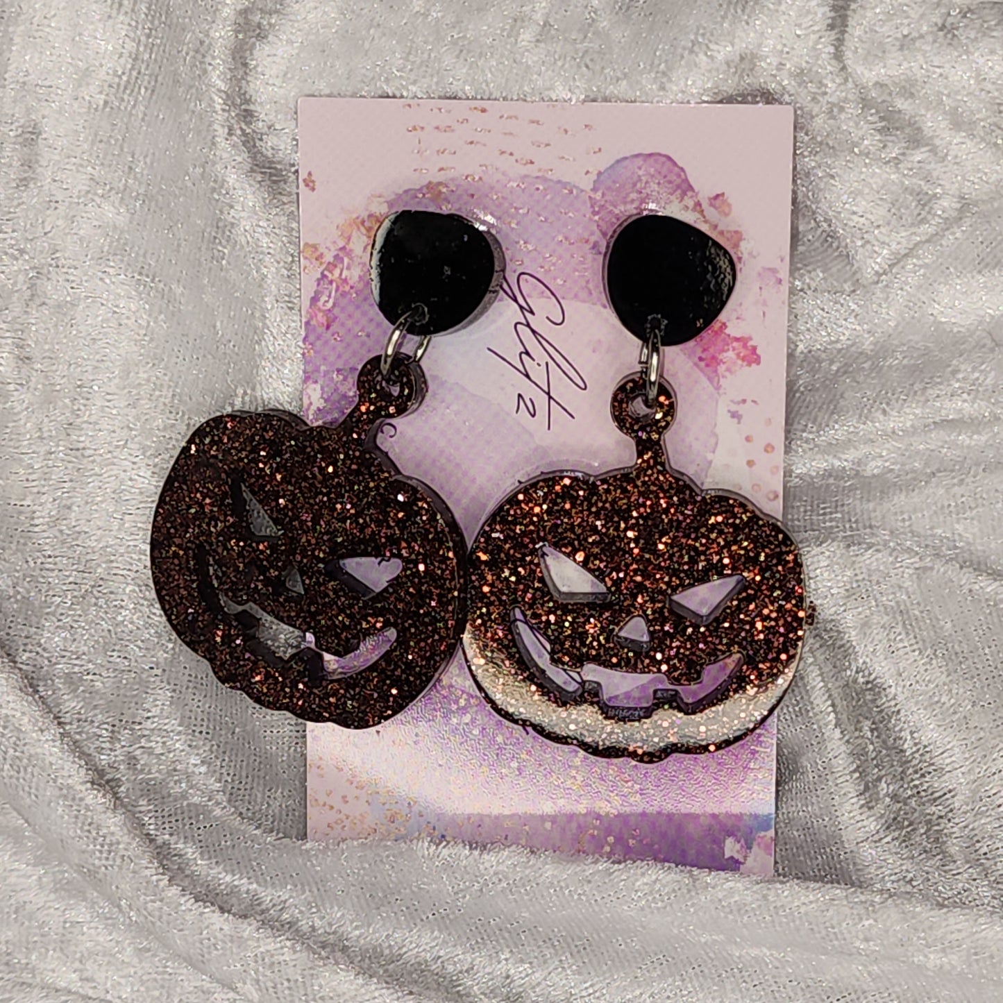 Pumpkin #13 Dangle Earrings