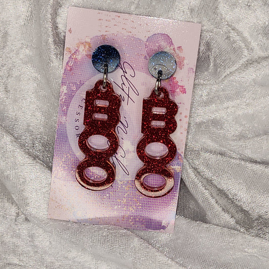 Boo #1 Dangle Earrings