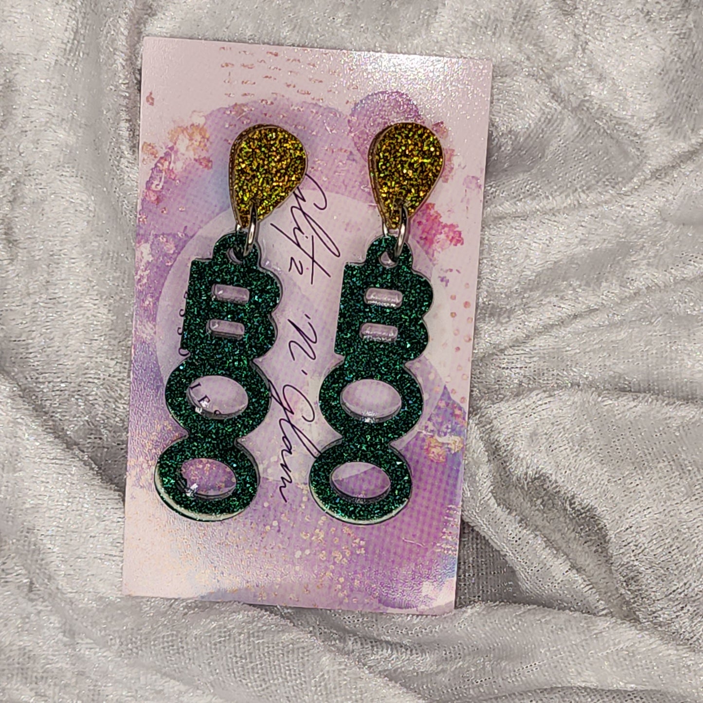 Boo #3 Dangle Earrings