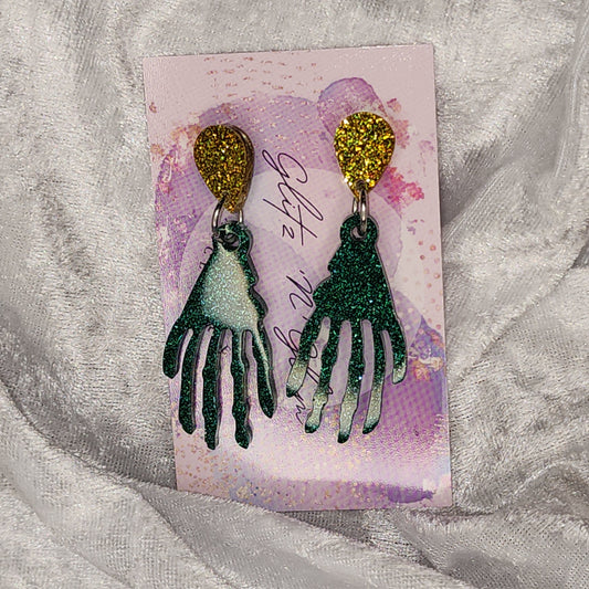 Creepy Hands #2 Dangle Earrings