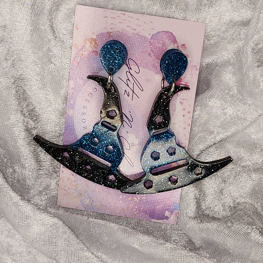 Witches Hat Dangles #2 Earrings