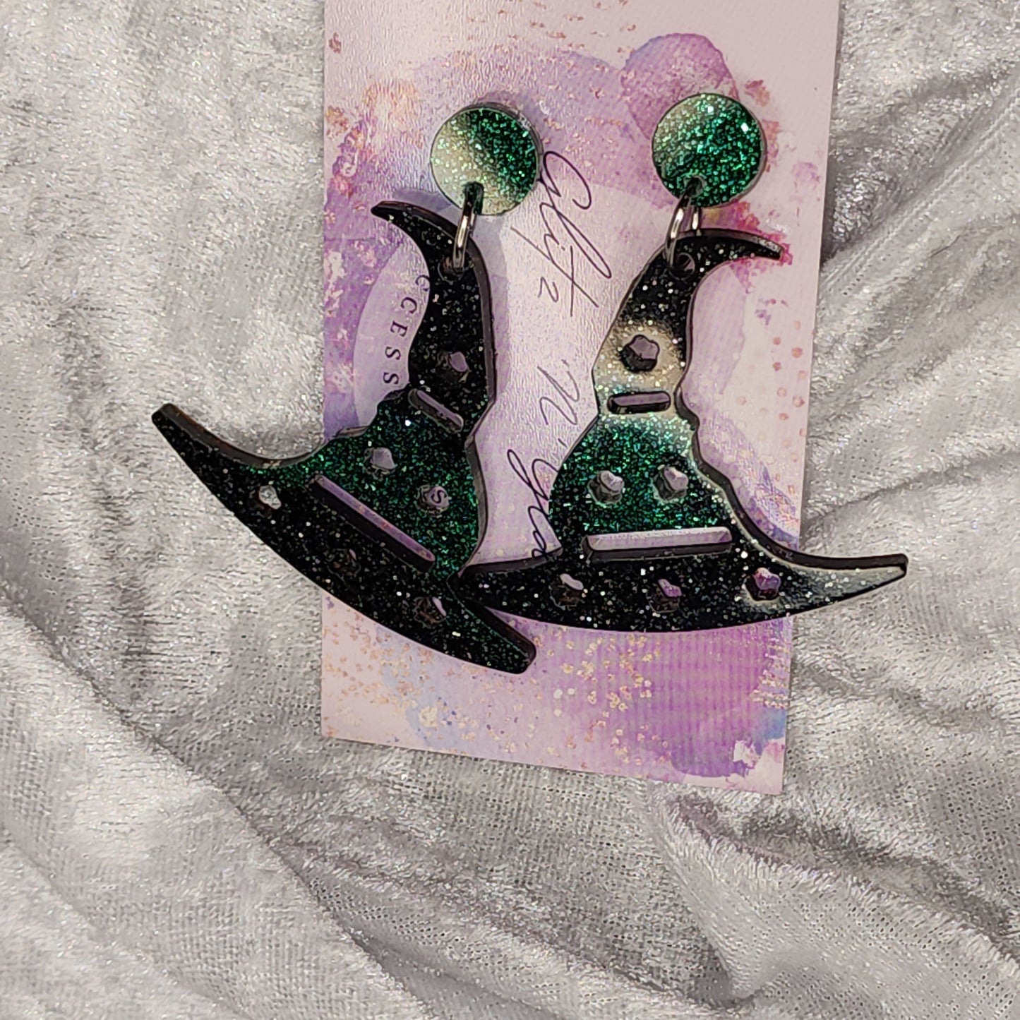 Witches Hat Dangles #4 Earrings