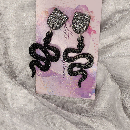 Snake #5 Dangle Earrings