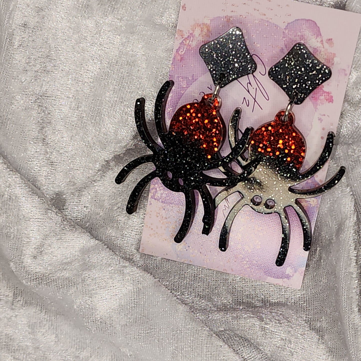 Spider #10 Dangle Earrings