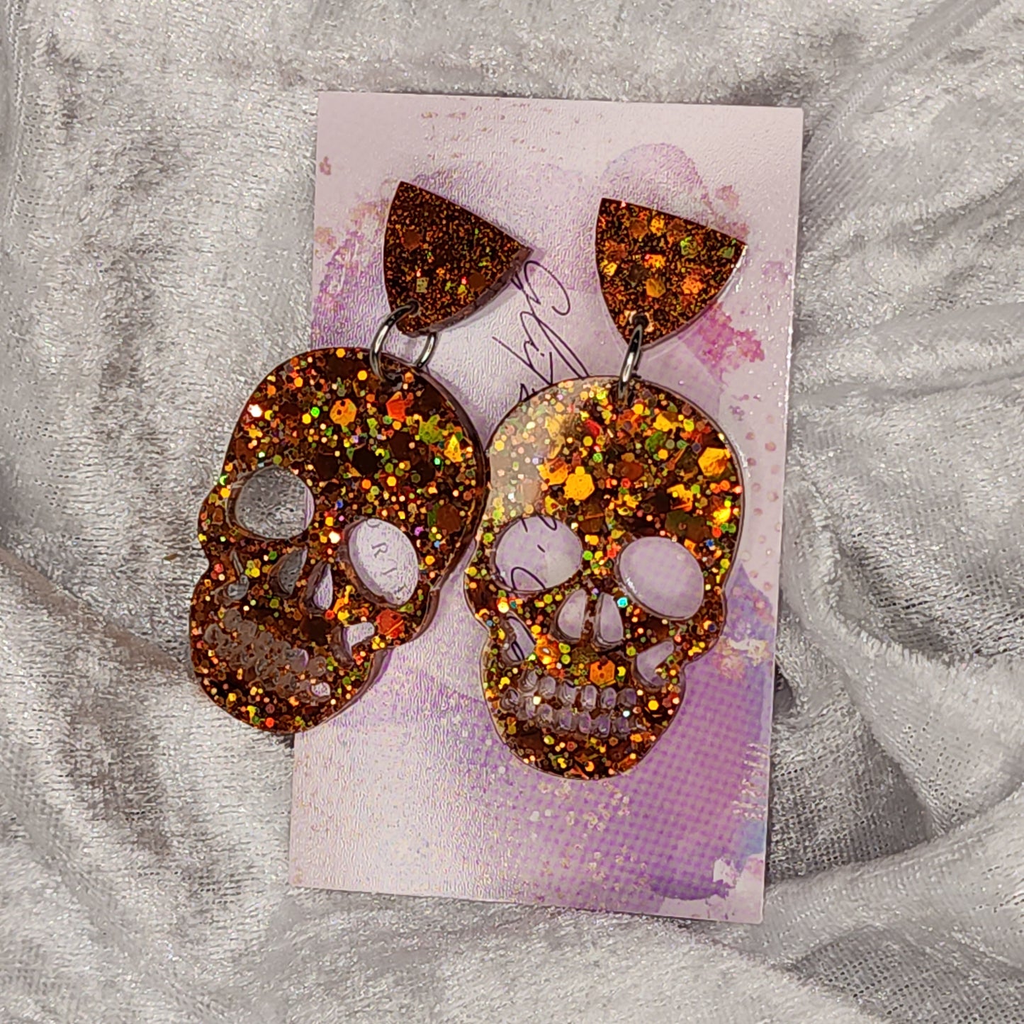 Skull #7 Dangle Earrings