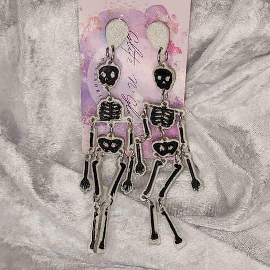 Extra-long Skeleton #2 Dangle Earrings