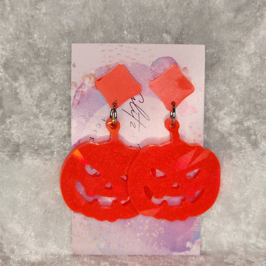 Pumpkin #16 Dangle Earrings