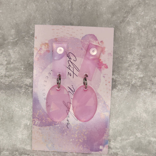 Glow In The Dark #8 Dangle Earrings