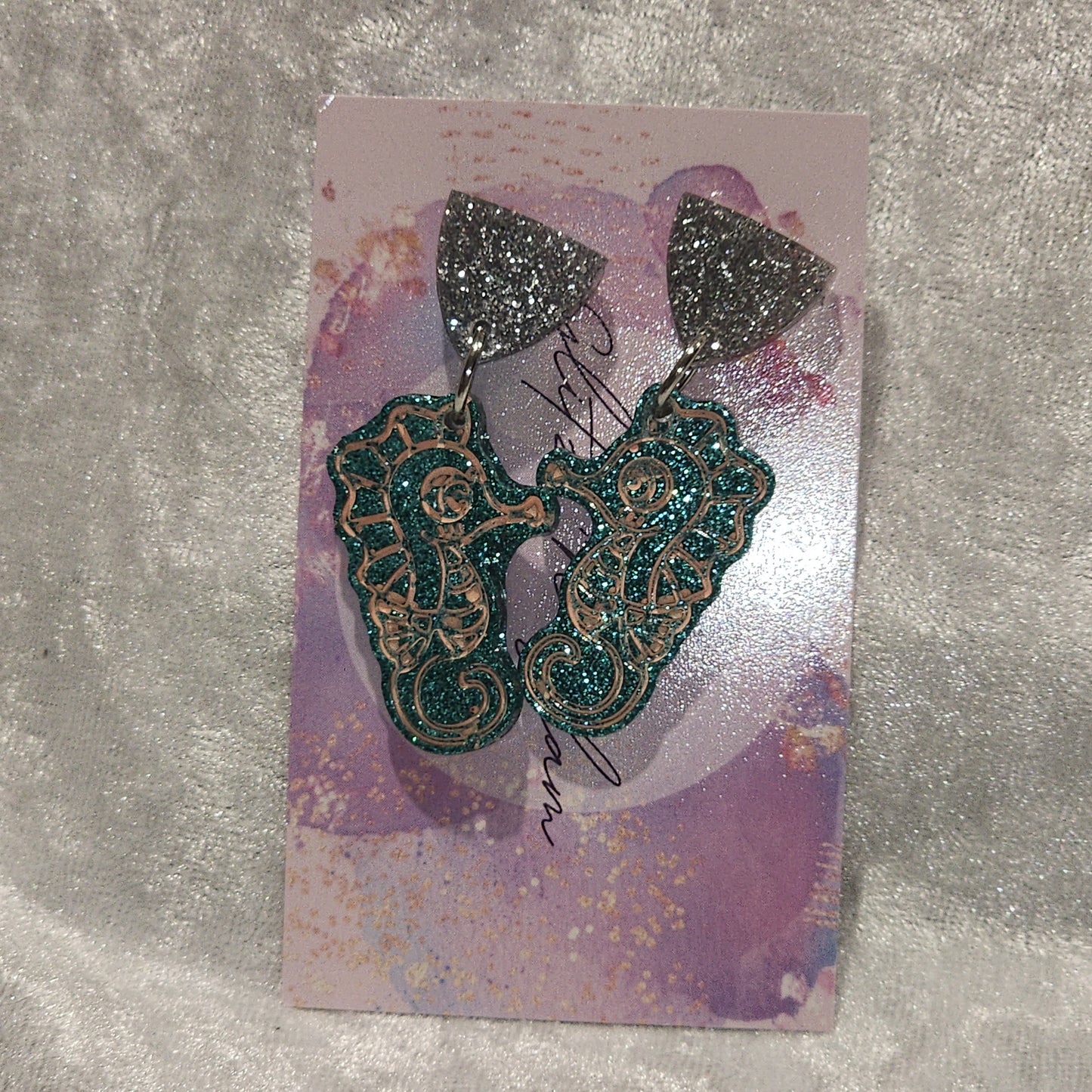 Sea Horse #2 Dangle Earrings