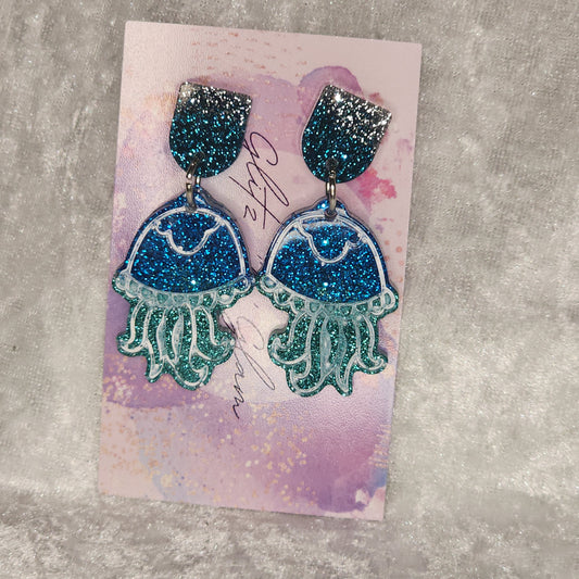 Jelly Fish #2 Dangle Earrings