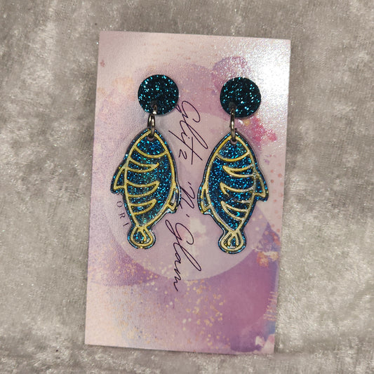 Fish #2 Dangle Earrings