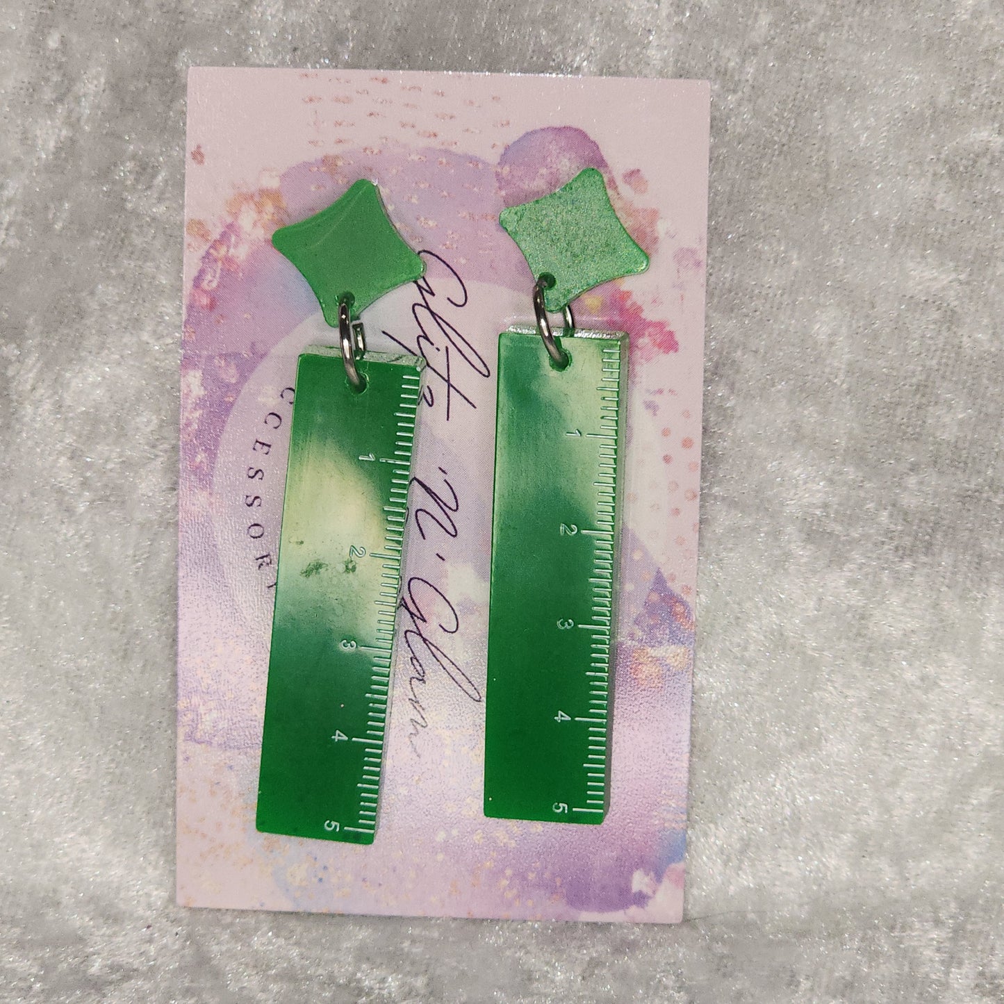 Ruler #1 Dangle Earrings