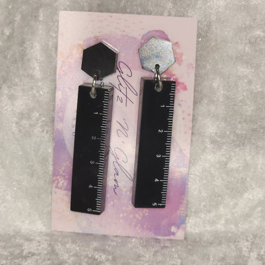 Ruler #2 Dangle Earrings