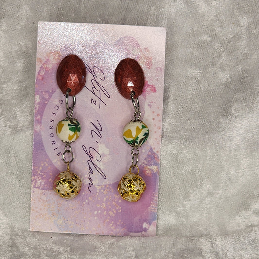 Beaded Dangle #8 Earrings