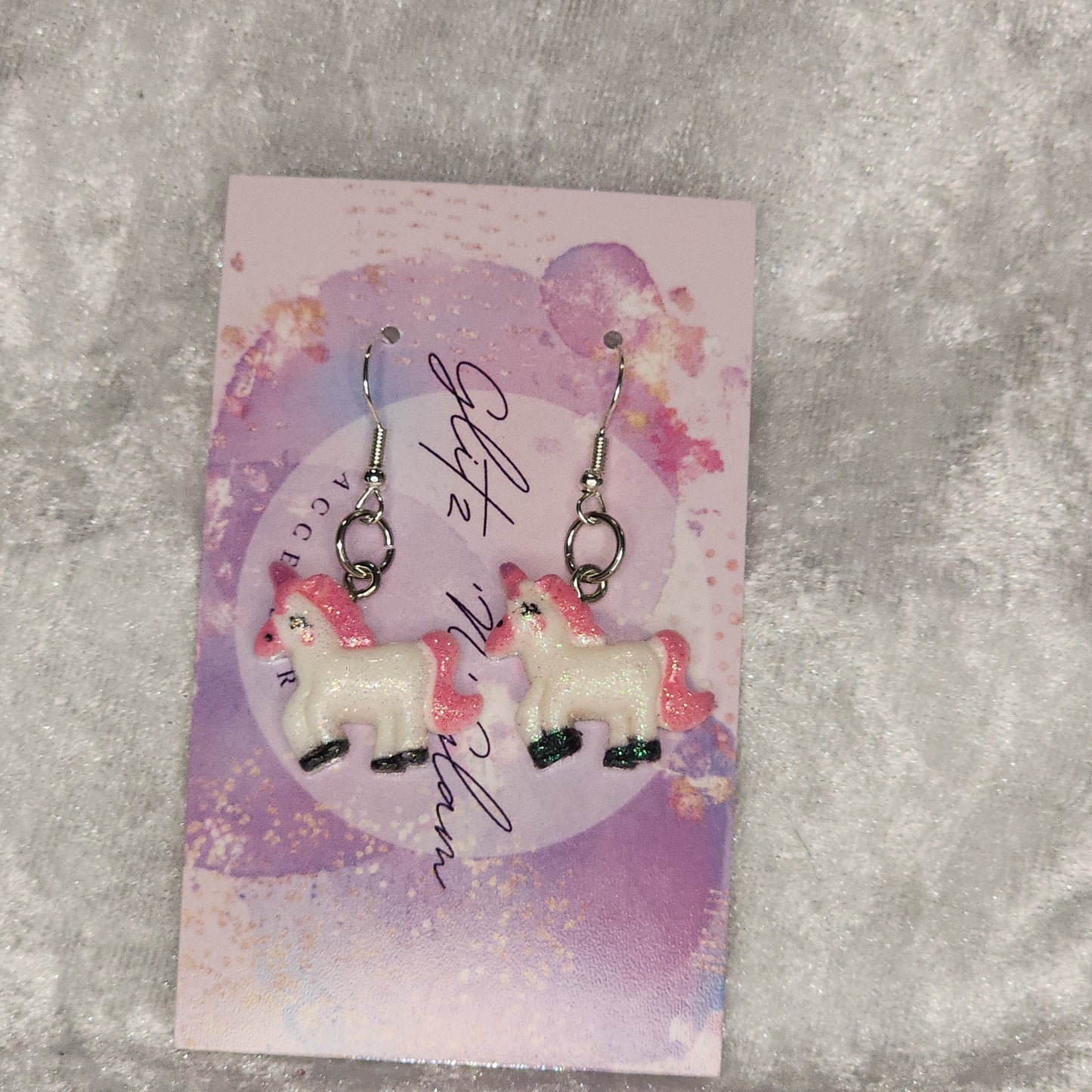 Pink Unicorn #2 Kidz Earrings