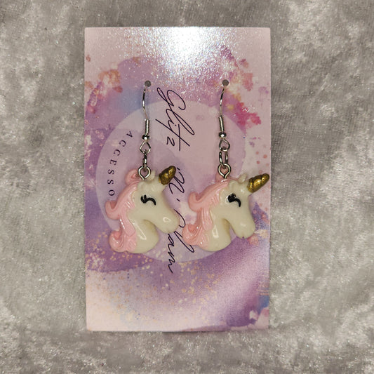 Pink Unicorn Kidz Earrings