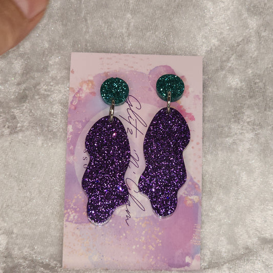 Medium Large Rock #1 Dangle Earrings