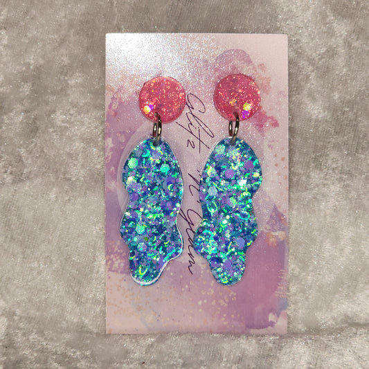 Medium Large Rock #2 Dangle Earrings