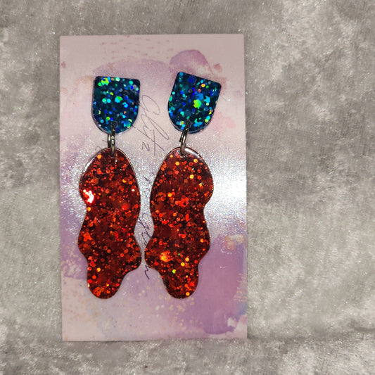 Medium Large Rock #3 Dangle Earrings