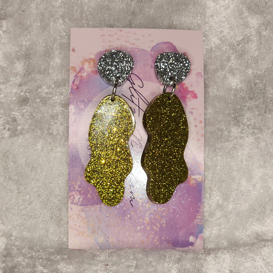 Medium Large Rock #4 Dangle Earrings