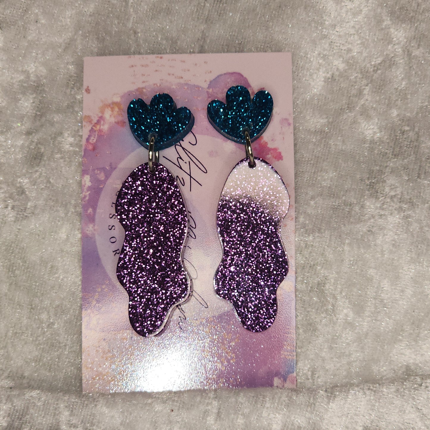 Medium Large Rock #7 Dangle Earrings