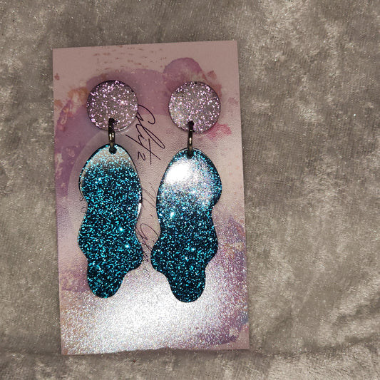 Medium Large Rock #8 Dangle Earrings