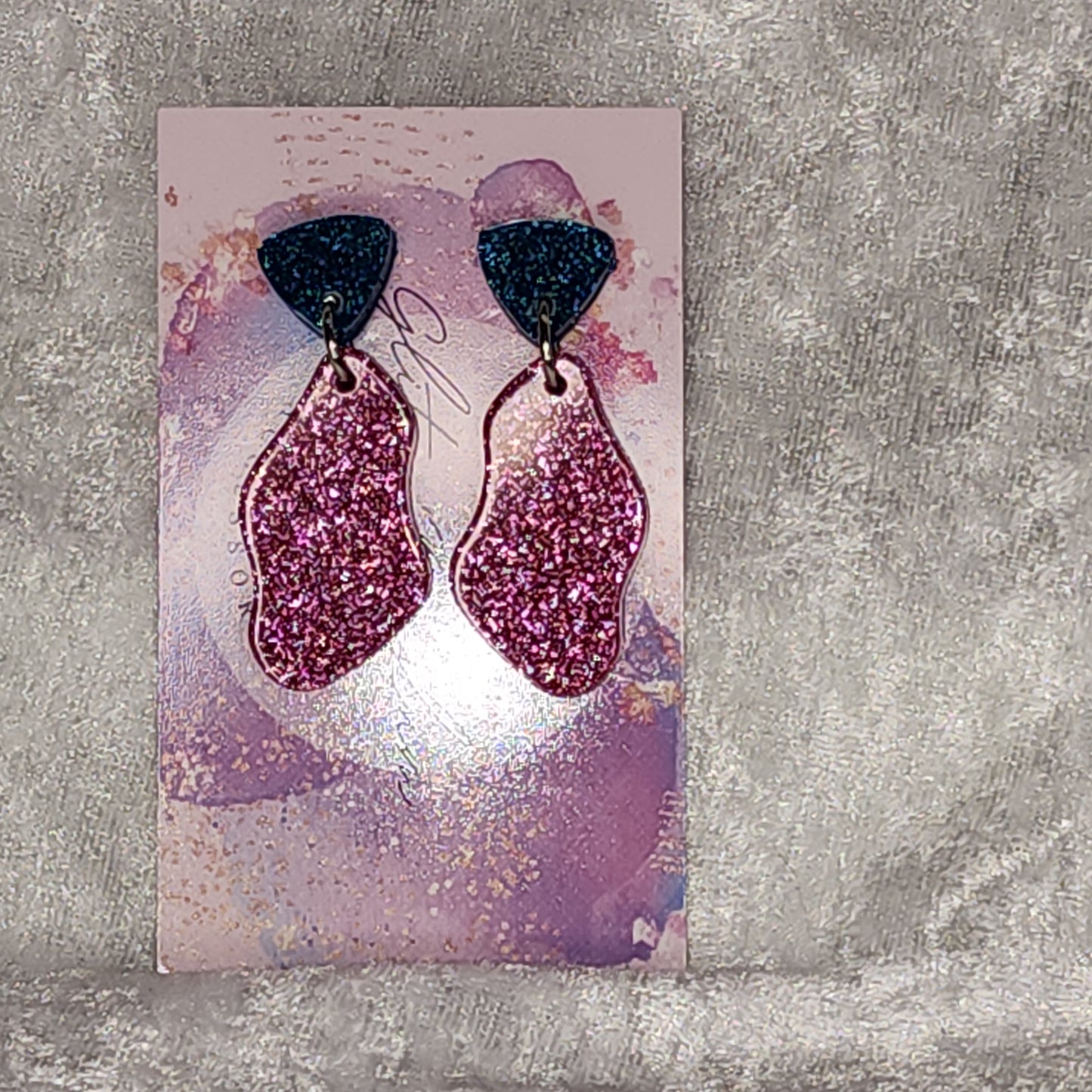 Small Medium Rock #3 Dangle Earrings