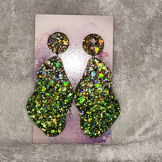 Large Rock #2 Dangle Earrings