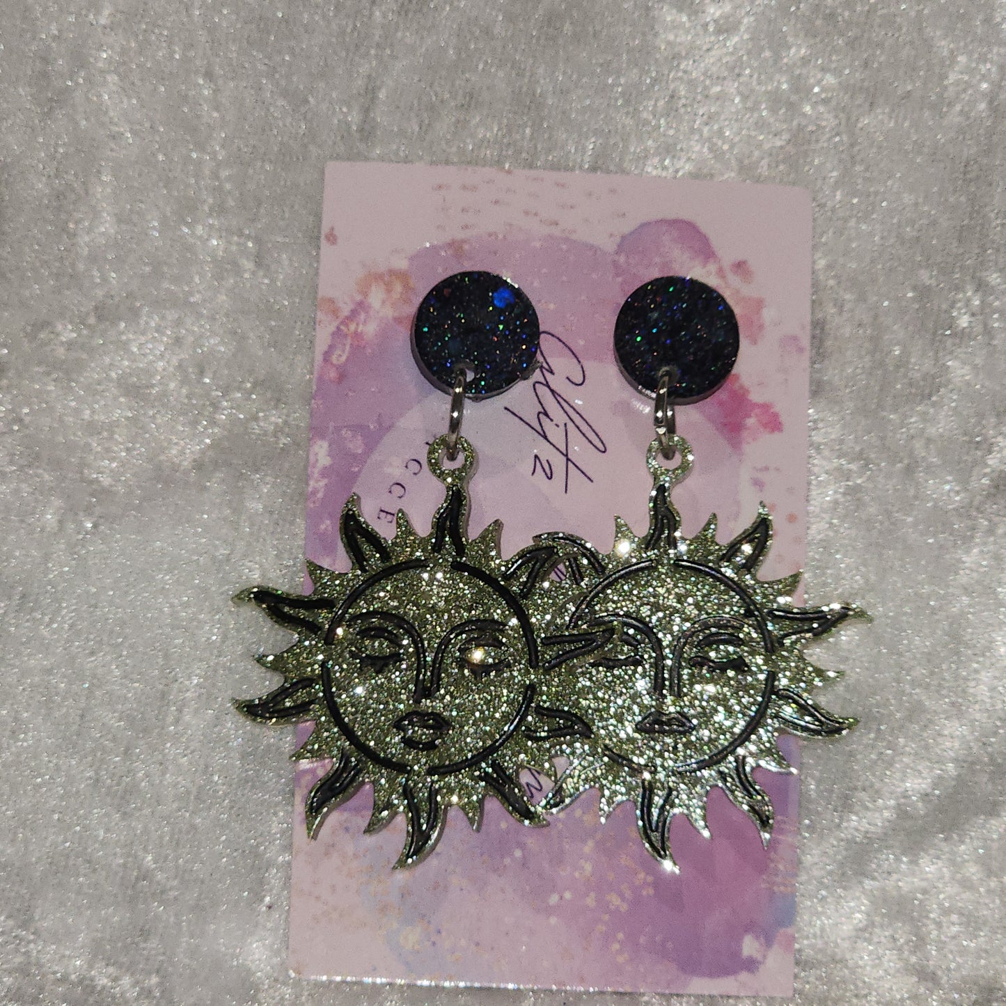 Sun #3 Dangle Earrings