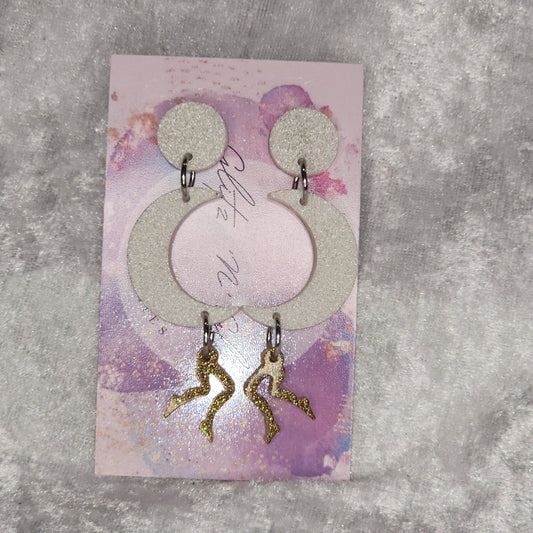 Moon #19 Dangle Earrings