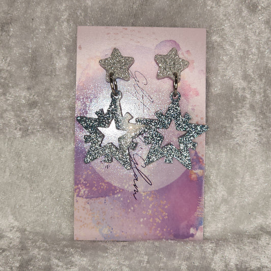 Star #9 Dangle Earrings