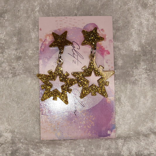 Star #10 Dangle Earrings