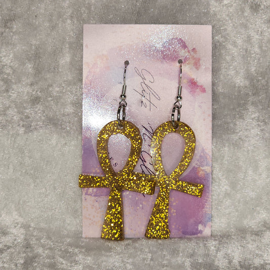 Ankh #1 Dangle Earrings