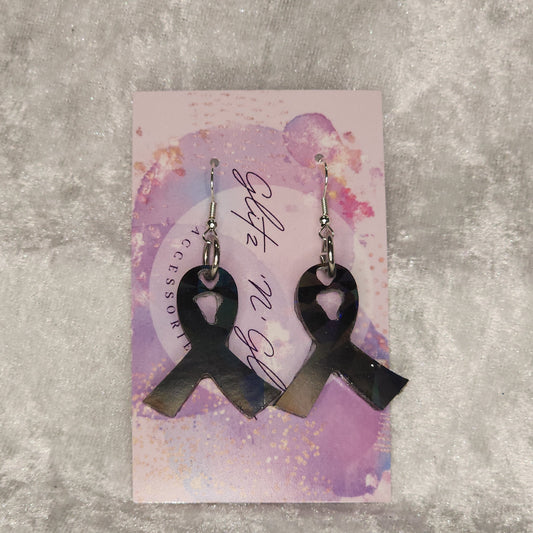 Ribbon #4 Dangle Earrings