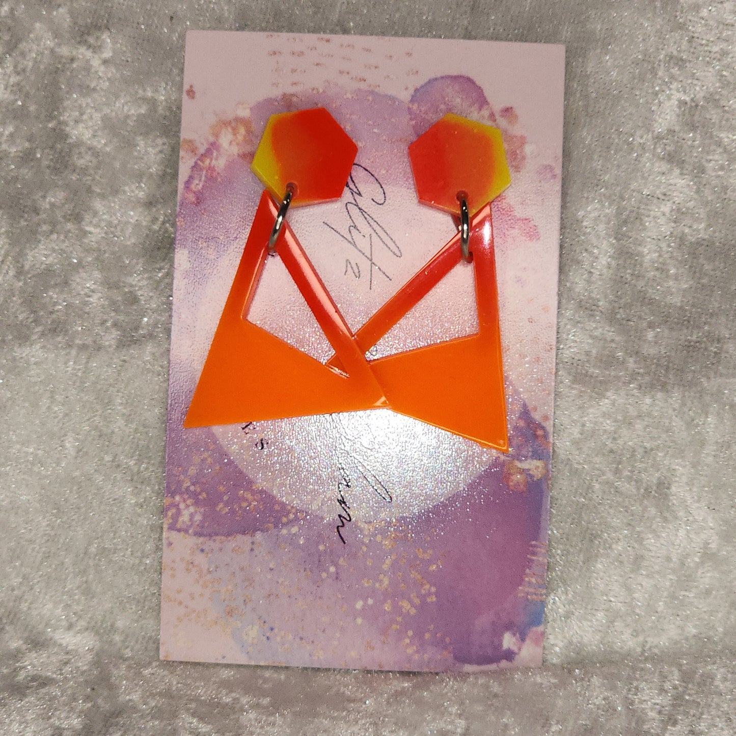 Triangle #12 Dangle Earrings