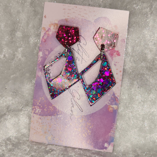 Triangle #45 Dangle Earrings