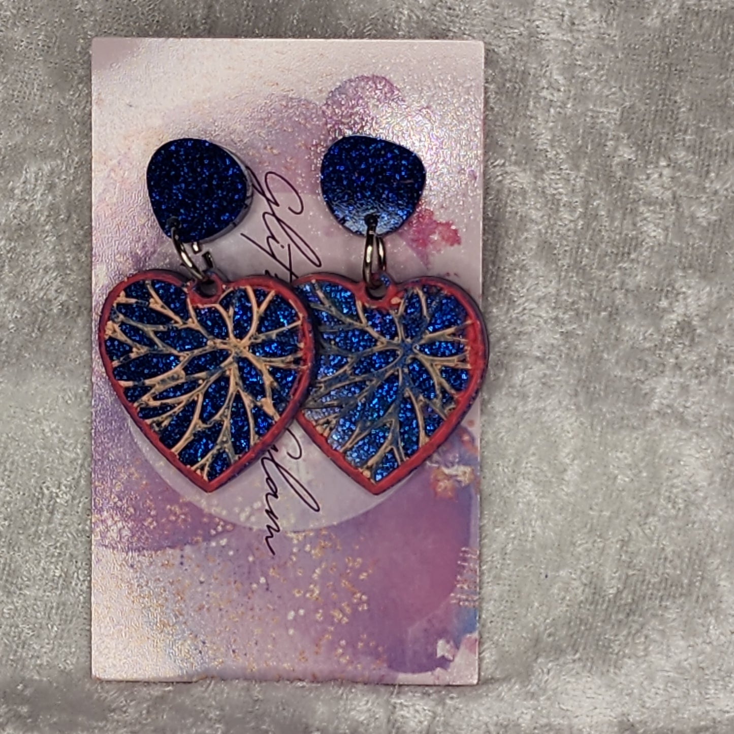 Love Heart #55 Dangle Earrings