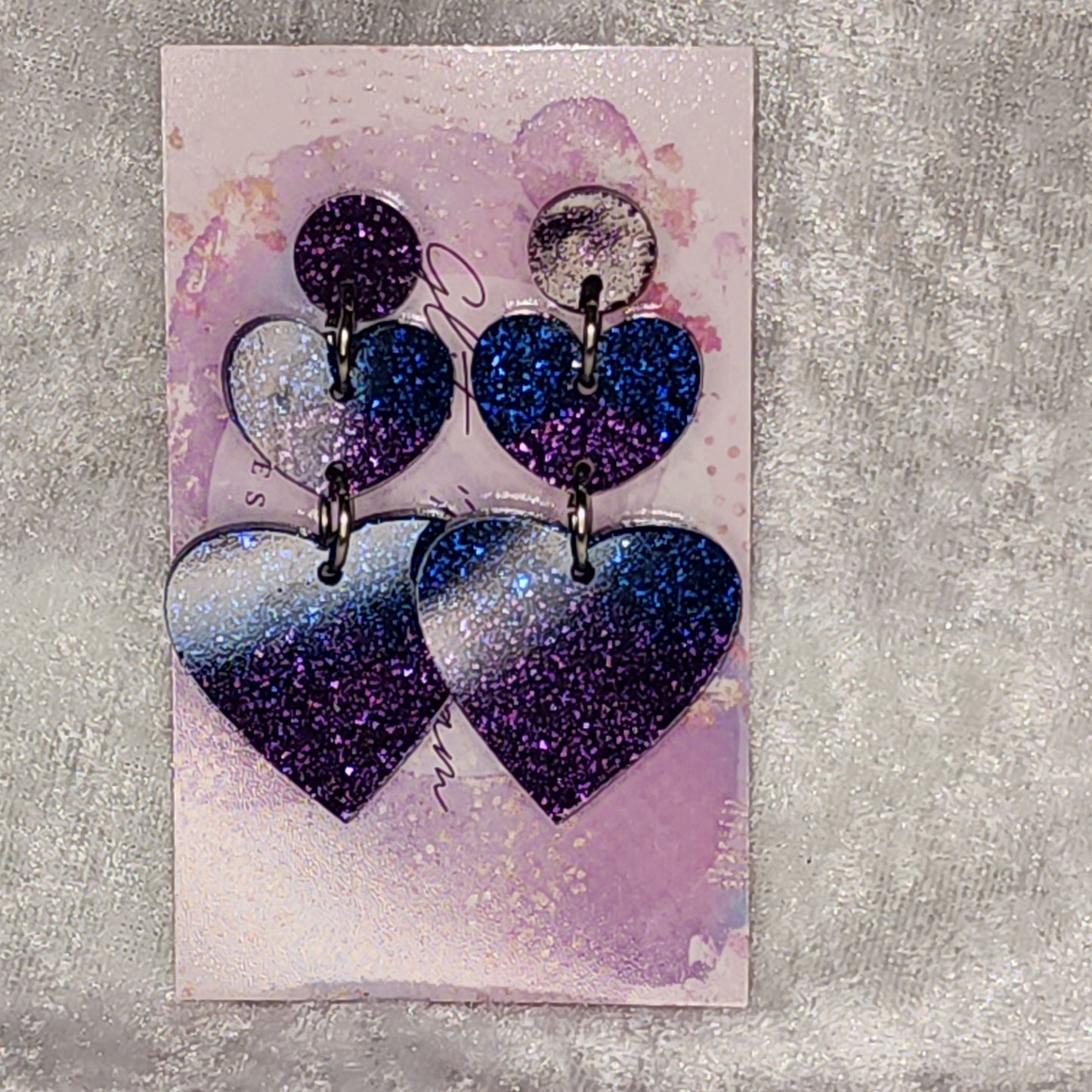 Love Heart #48 Dangle Earrings