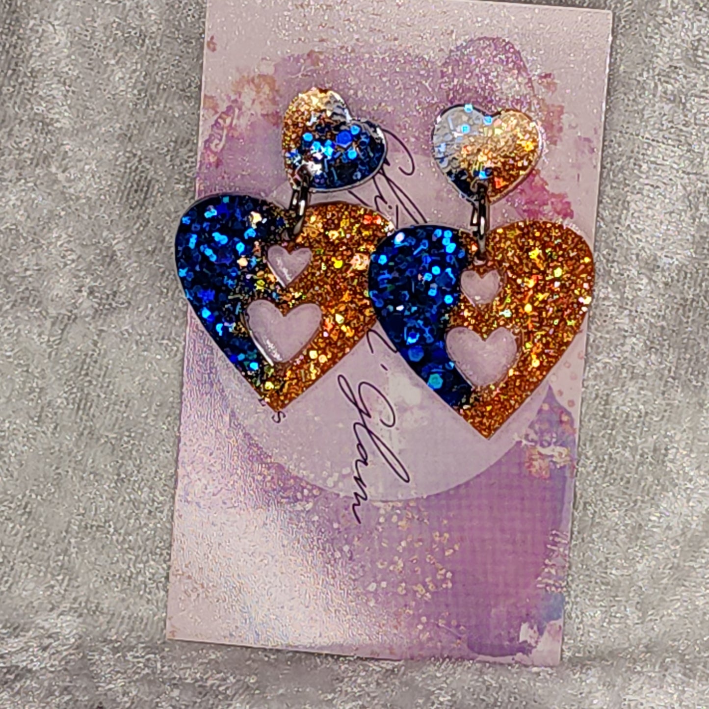 Love Heart #10 Dangle Earrings