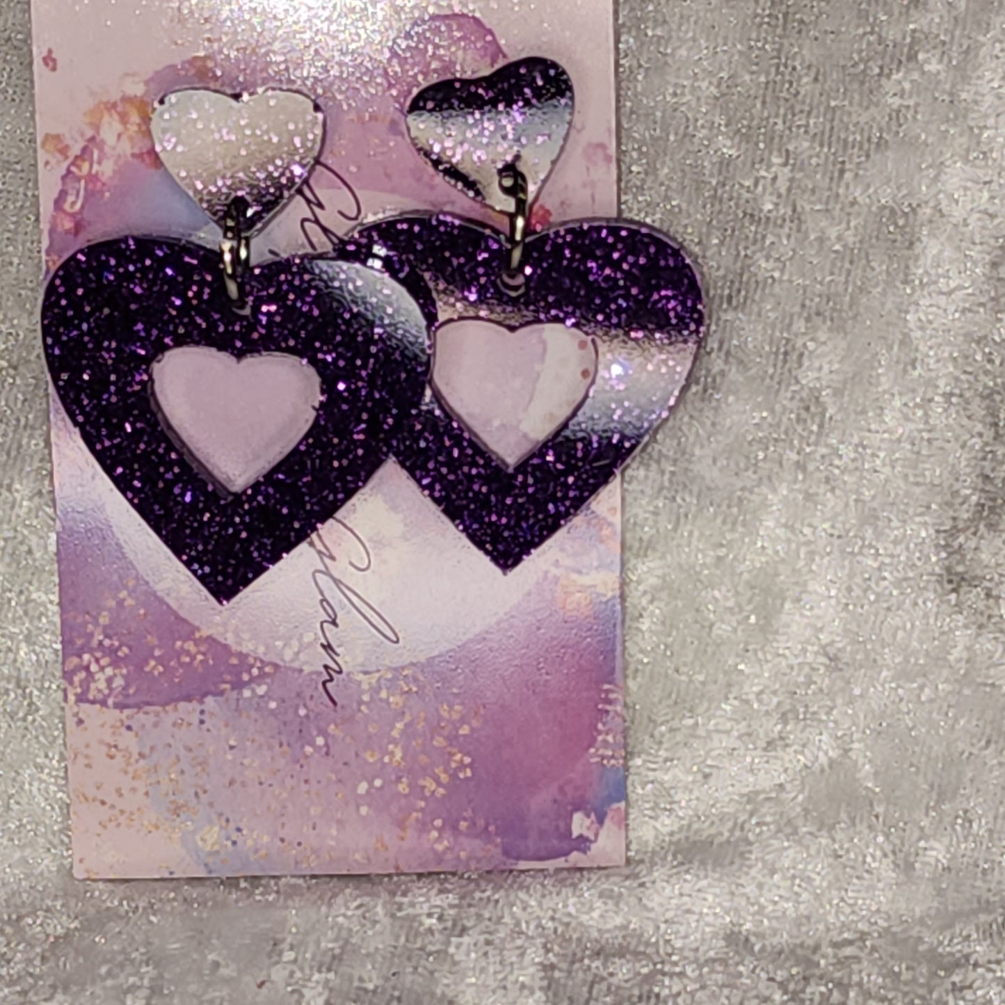 Love Heart #24 Dangle Earrings