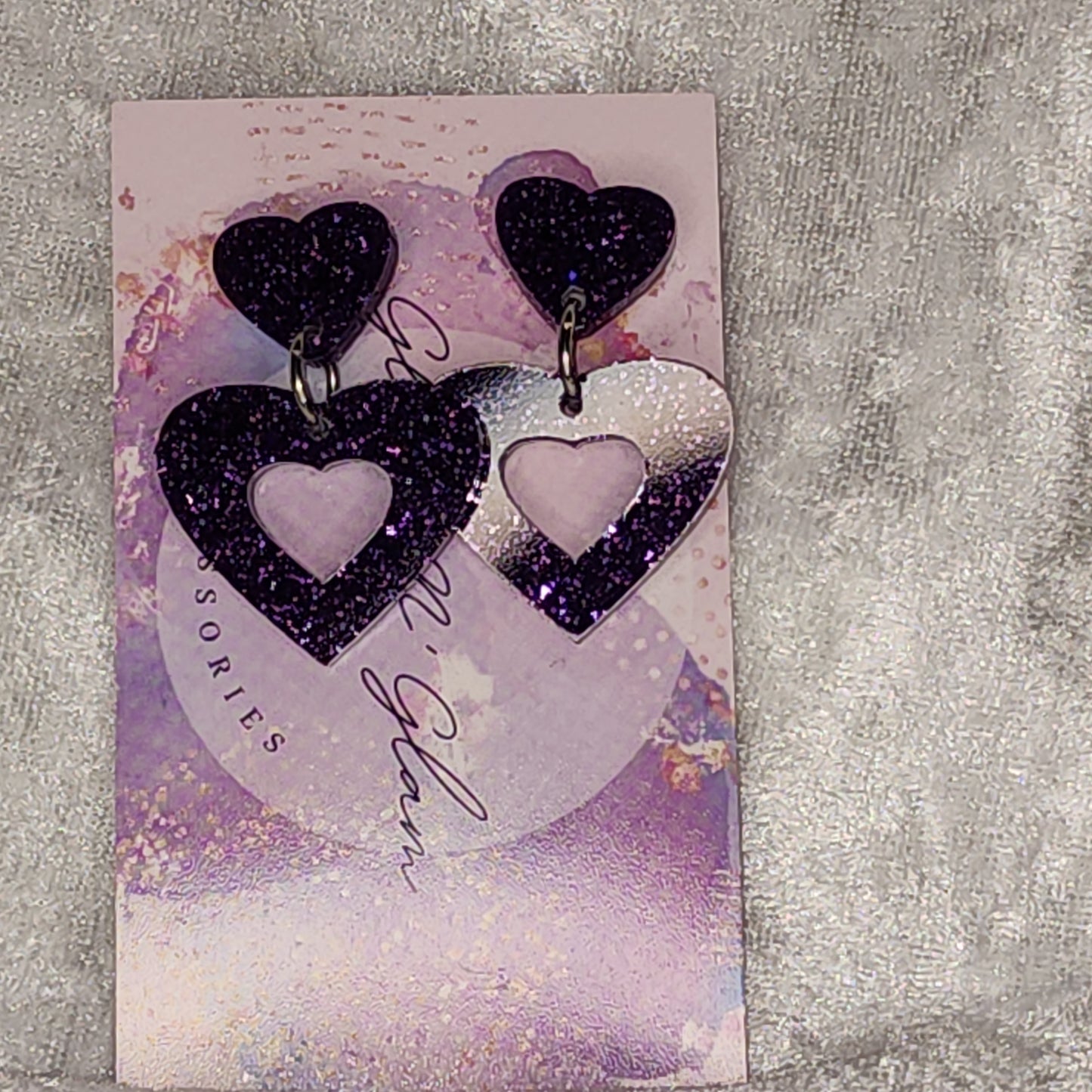 Love Heart #9 Dangle Earrings