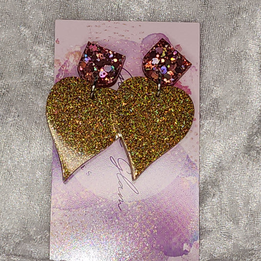 Love Heart #18 Dangle Earrings