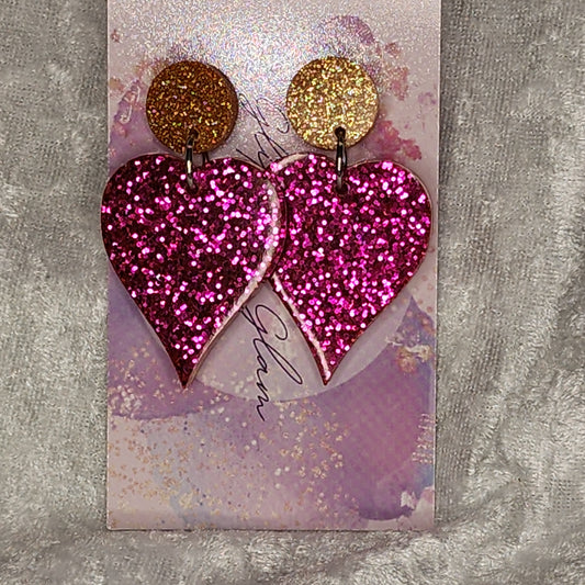 Love Heart #19 Dangle Earrings