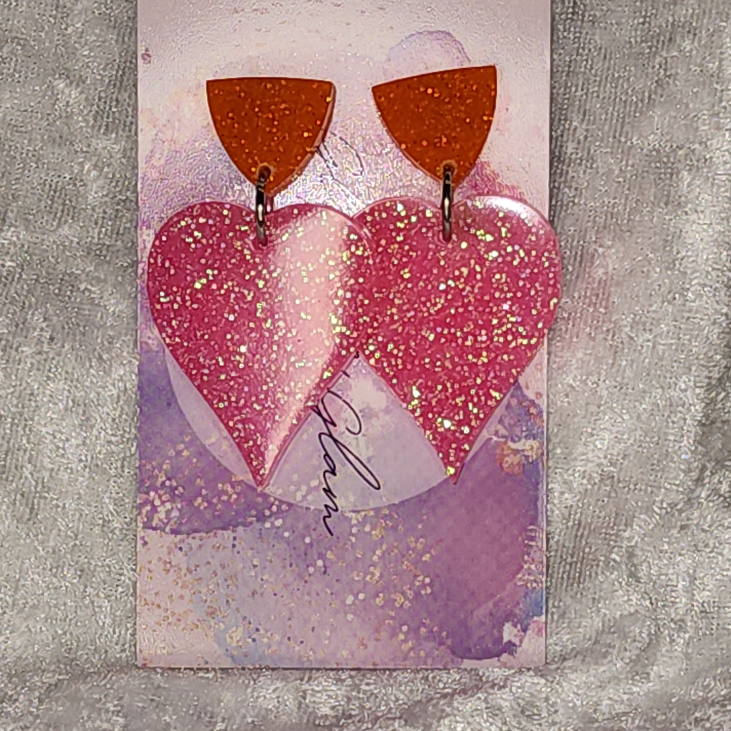 Love Heart #21 Dangle Earrings