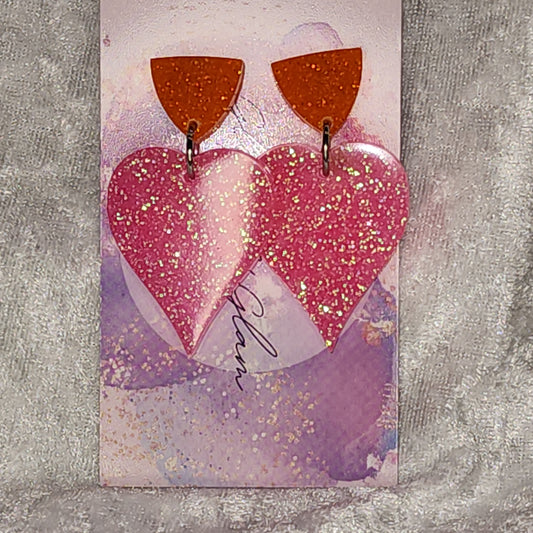 Love Heart #21 Dangle Earrings