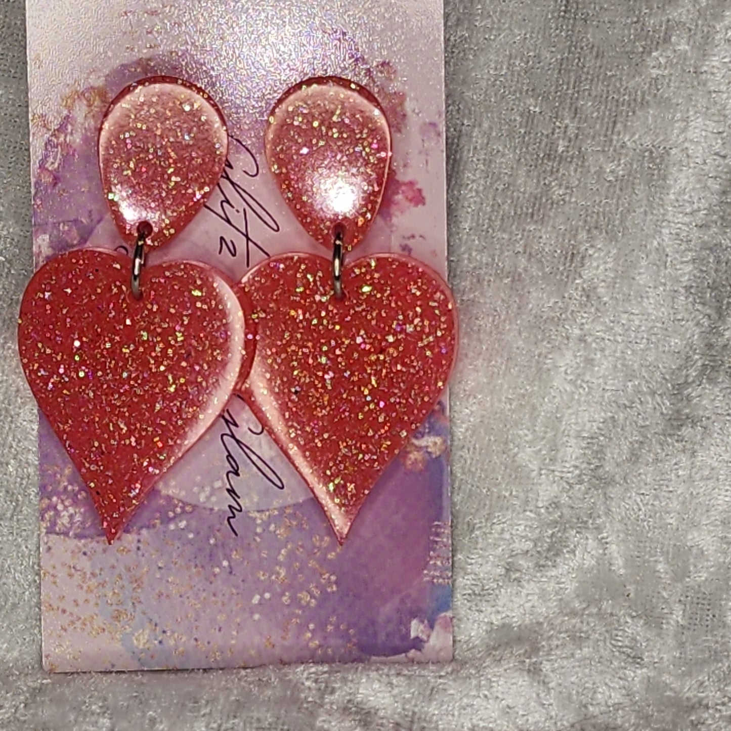 Love Heart #13 Dangle Earrings